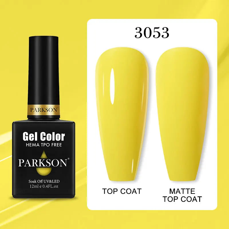 Parkson Colorful Nail Gel Polish Lacquer Soak Off UV LED Long Lasting