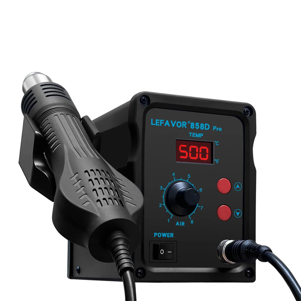 858D Air Gun BGA Soldering Rework Station Blower Hair Dryer Hairdryer Qme