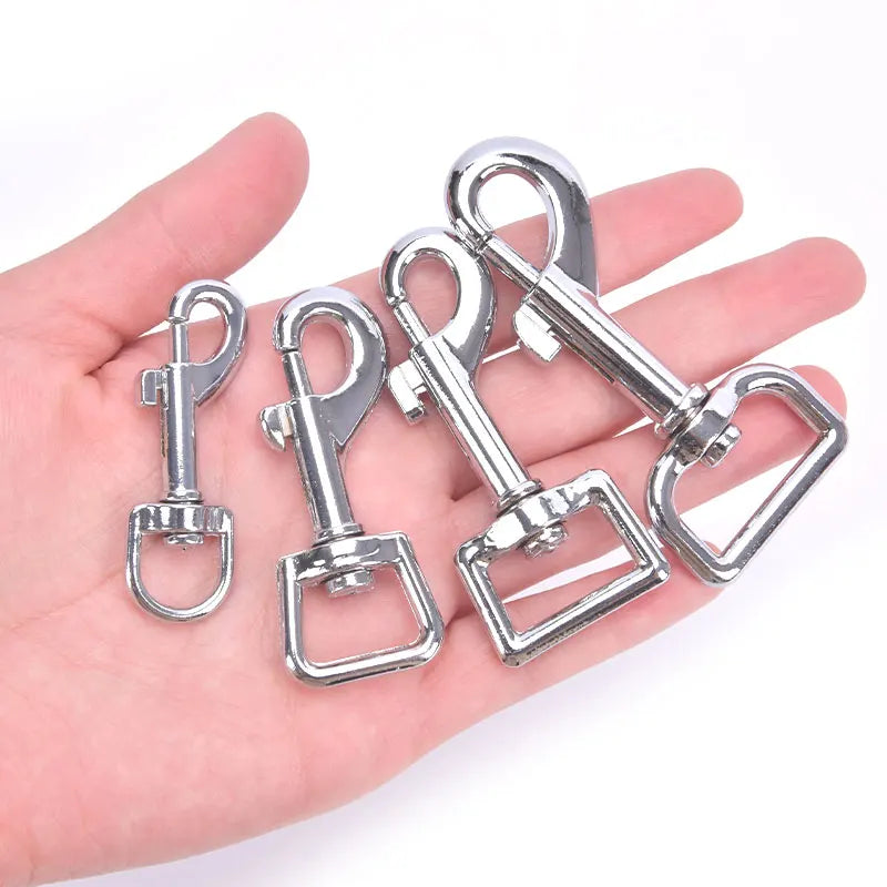 Small Dog Collar Leash Metal Buckle Hardware Sets Straps Swivel Pet Qme