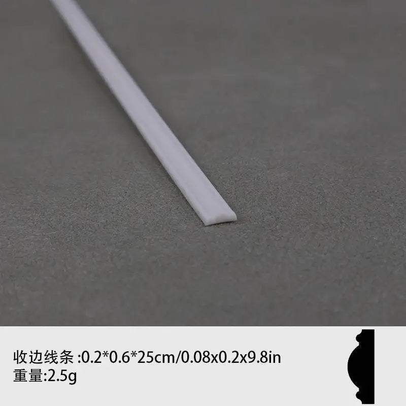 1 12 Dollhouse Miniature Skirting Line Mini Waistline Bathroom Living Qme A4