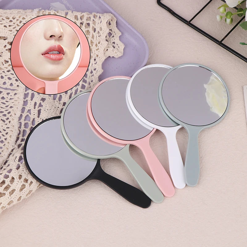 Handle Hand Mirror SPA Salon Compact Mirrors Eyelash Extension Qme