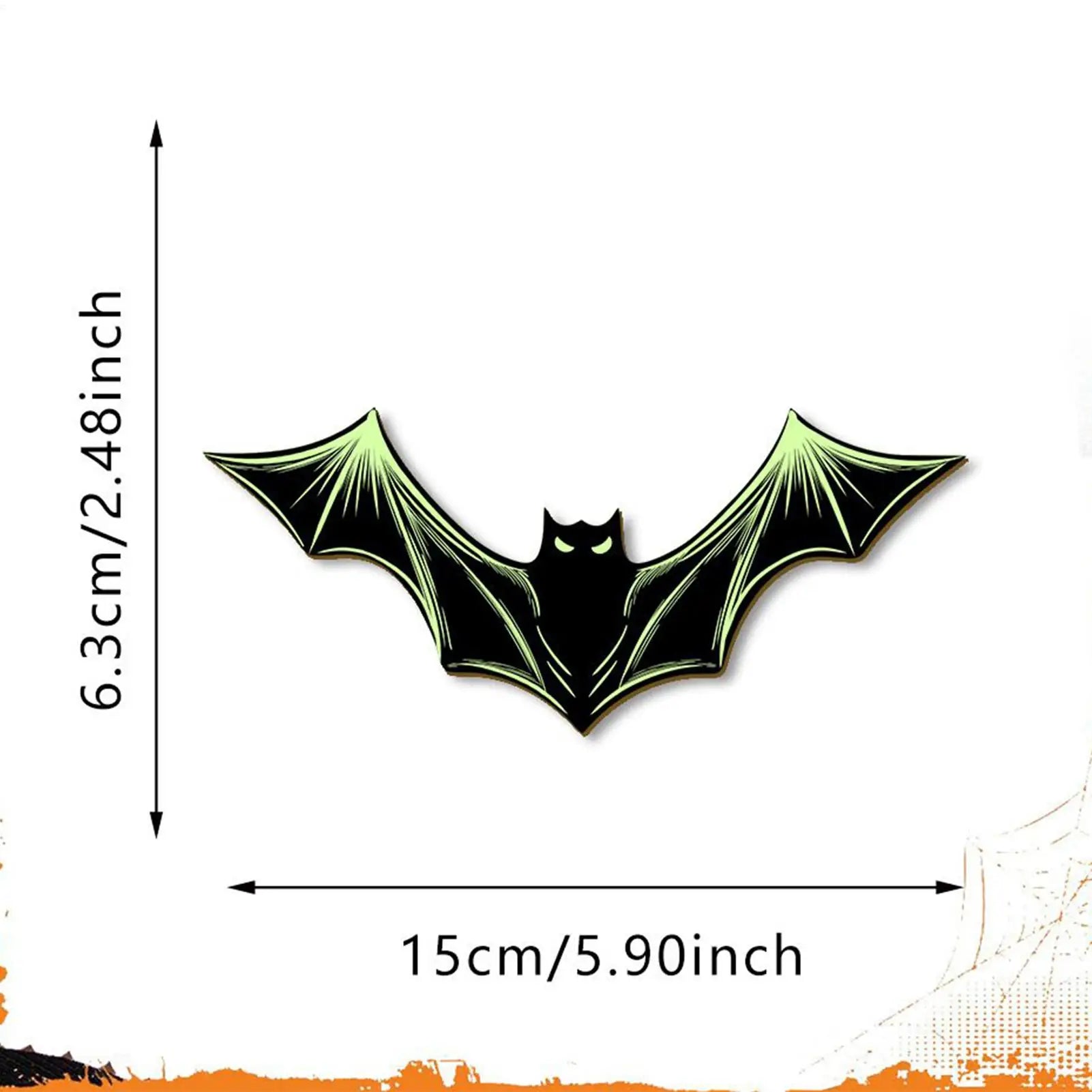 Bat Wall Decor Glowing Bats Holiday Halloween Gothic Decoration 10 Qme
