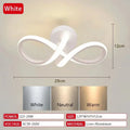 LED Aisle Ceiling Lights Modern Chandelier Three Colors Lamp Minimalist Lamps For Bedroom Light Surface Installation Dining Room Qme WHITE