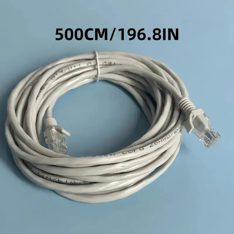 1PCS Cat5e Ethernet Cable with Crystal Head 1m High Speed Network Cable for Computer Broadband Internet Connection Twisted Pair Qme