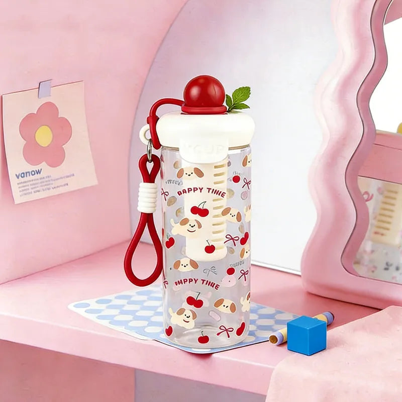 Hello Kitty Cute Cartoon Water Cup Stylish for Girls Large-Capacity Portable Summer Student Straw Cup Qme