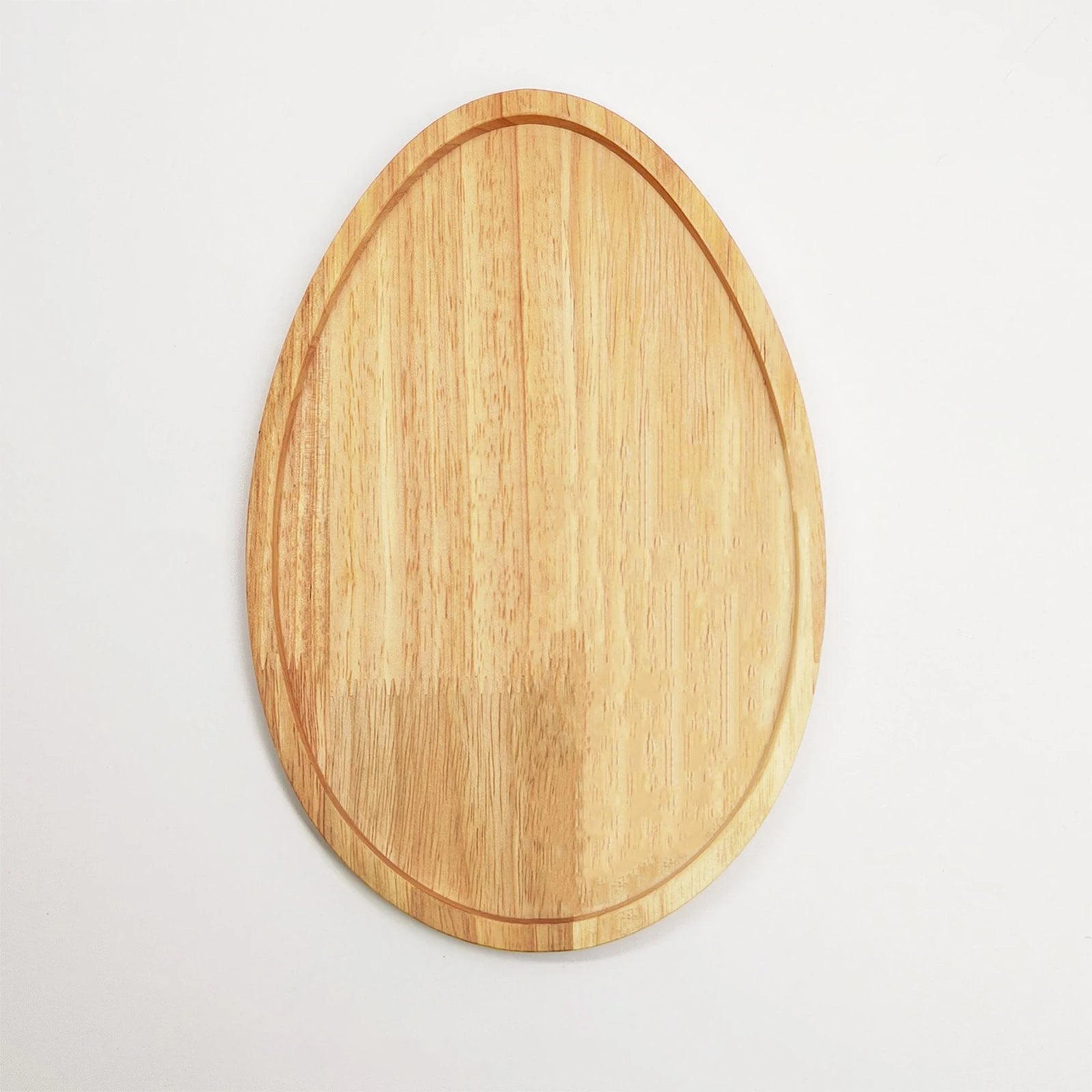 Wooden Serving Platter Easter Egg Bunny Decoration Tray Rustic Festivals Decorative Tray Board for Fruit Candy Multiuse Plates Qme D One Size