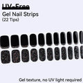 22Tips Glitter Baking-free DIY Gel Nail Sticker Sparkling Full Cover Qme BSA-0335