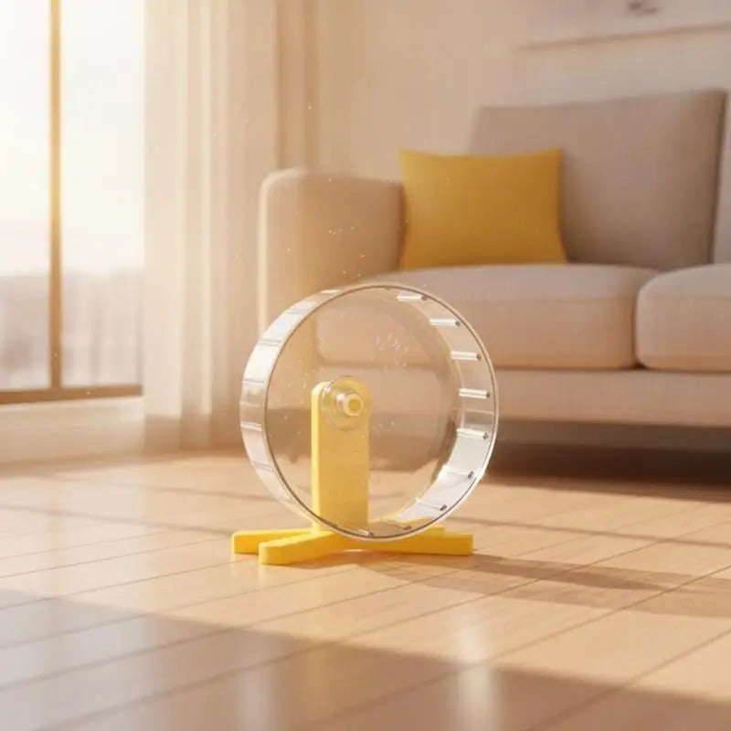 Hamster Transparent Running Wheel Quiet Exercise Toy Detachable Qme