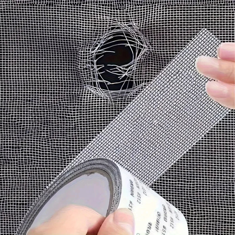 1pc Easy-to-Apply Waterproof Window Screen Repair Tape - Keep mosquitoes out with our bug-proof, self-adhesive mesh patch Qme