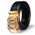Luxury Leather Men's Belt Men 2020 Fashion Designer Buckle Automatic Qme 2339 130cm