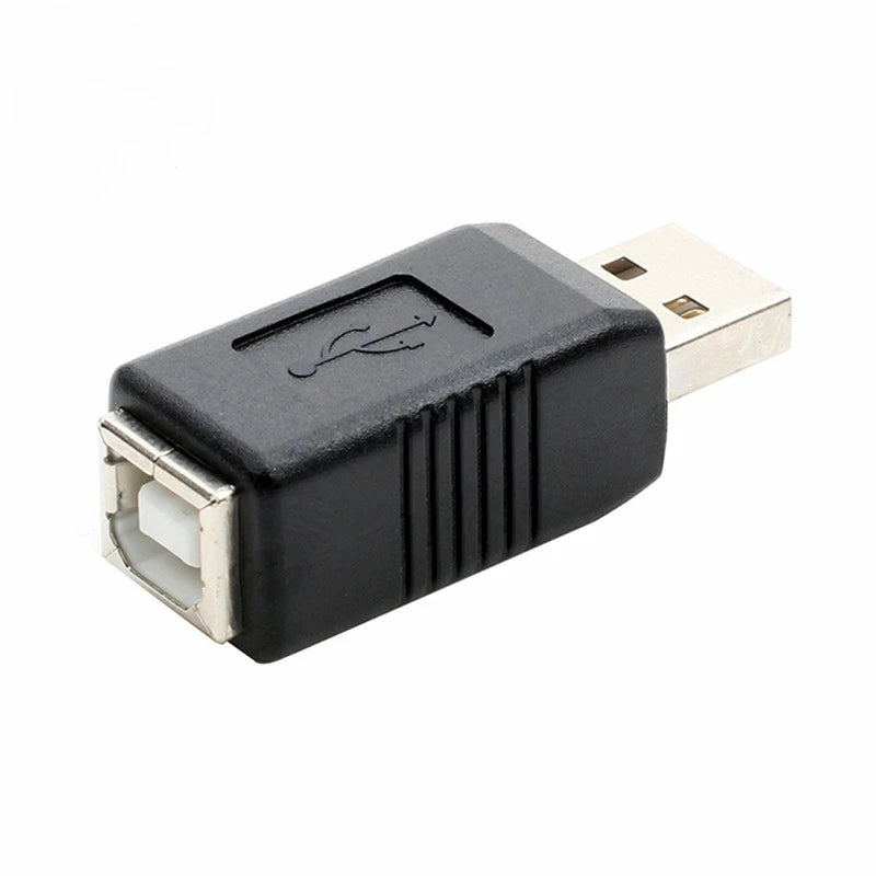 10PCS USB 2.0 A Male & A Female to B Female Printer Print Converter Adapter Connector USB 2.0 Port Retail wholesale Qme male to female China Mainland