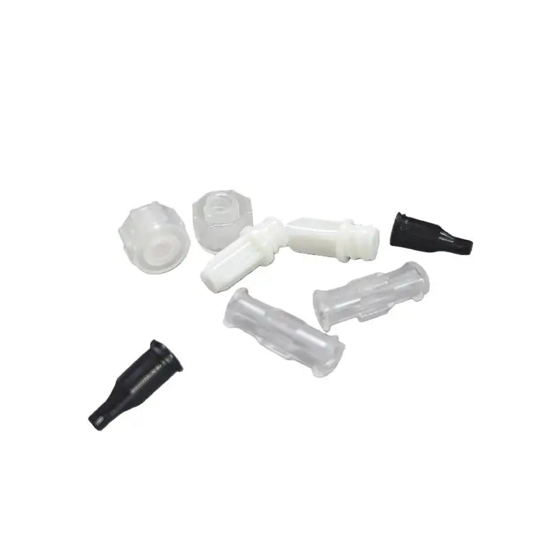 Transparent Plastic Syringe Connector Leak Proof Double Helix Medical Qme