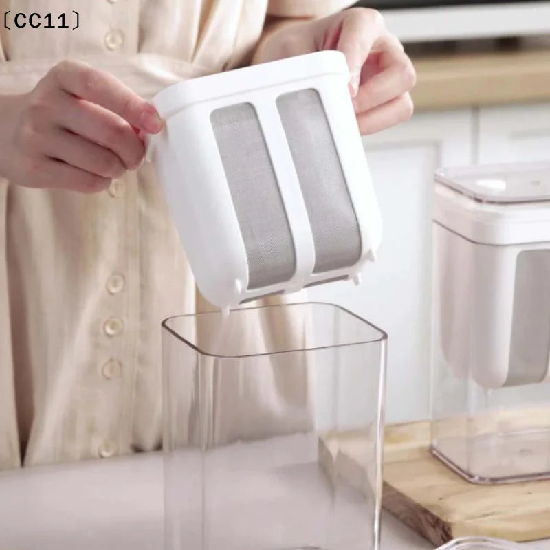 Yogurt Filter Strainer Fine Mesh Transparent Box Homemade Screen Qme Default Title
