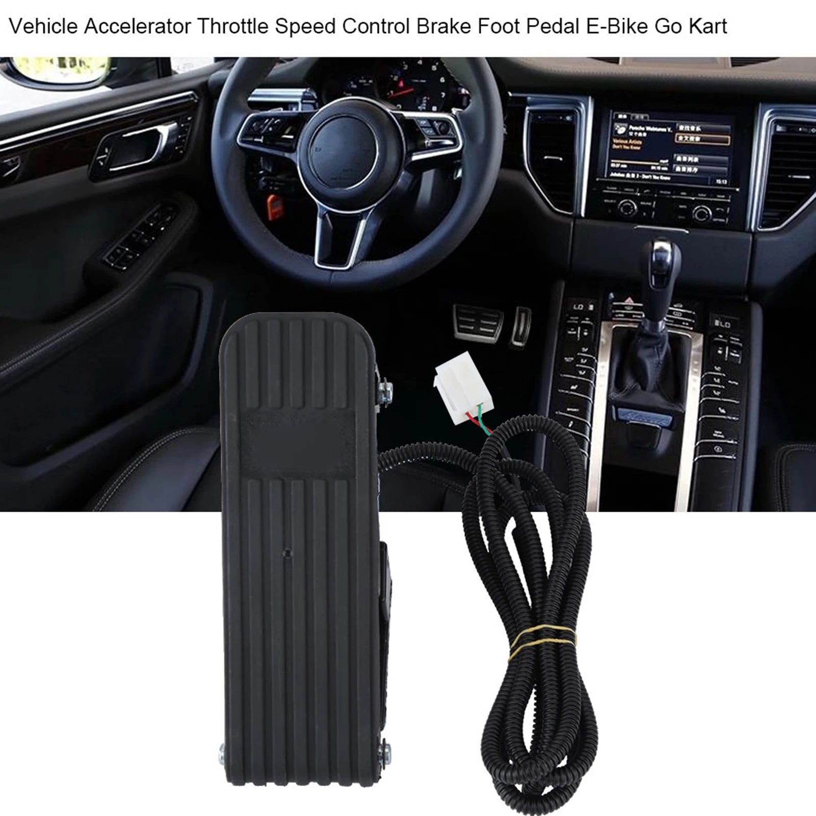 ATV Foot Brake Pedal Vehicle Accelerator Throttle Speed Control Brake Foot Pedal E Bike Go Kart Speed Control Brake Pedal Qme