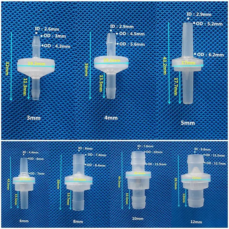 Plastic Check Valve Water Stop Gas Liquid Qme