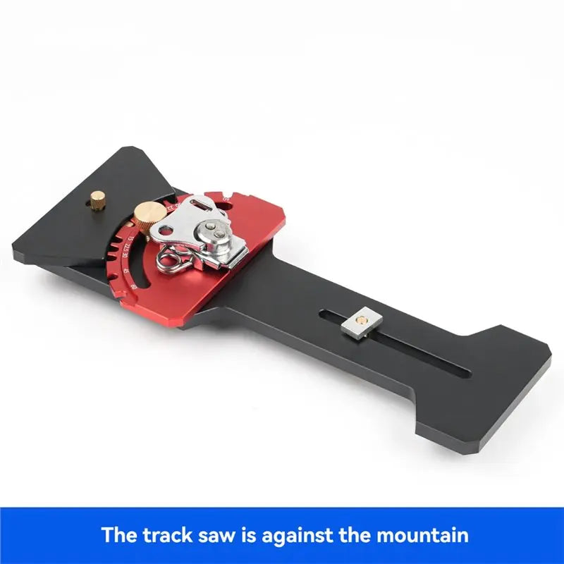 A02F-Quick Positive Angle Stop Adjustable Angle Track Saw With-60° To 60° Protractor 90 Degree Right Angle Rail Square Guide Qme