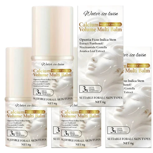 Bee Venom Neck & Facial Care Stick - Calcium Wrinkle Core & Volume Multi Balm with Collagen & Plant Extracts. Qme YELLOW 6g
