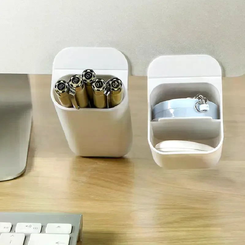 Lightweight Multifunctional Desktop Pen Holder Simple Storage Box Qme