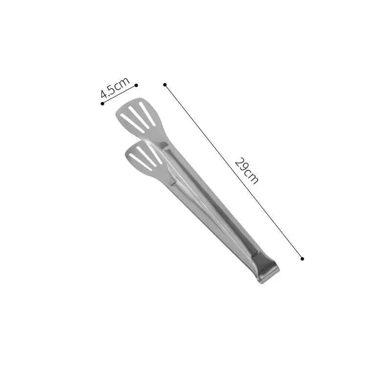 Stainless Steel Food Tongs Barbecue Meat Salad Steak Serving Clip Qme A2