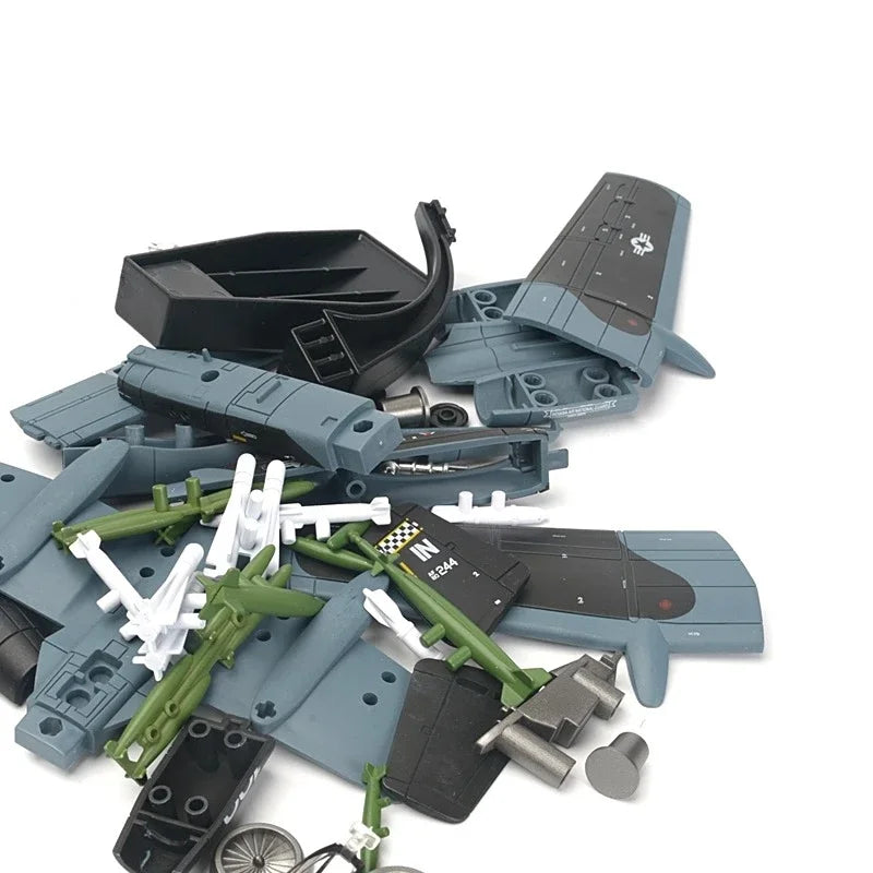Military Series Building Blocks A-10 Thunderbolt II Support Attack Aircraft Model F14 Tomcat Fighter Toys Kids Boy Birthday Gift Qme
