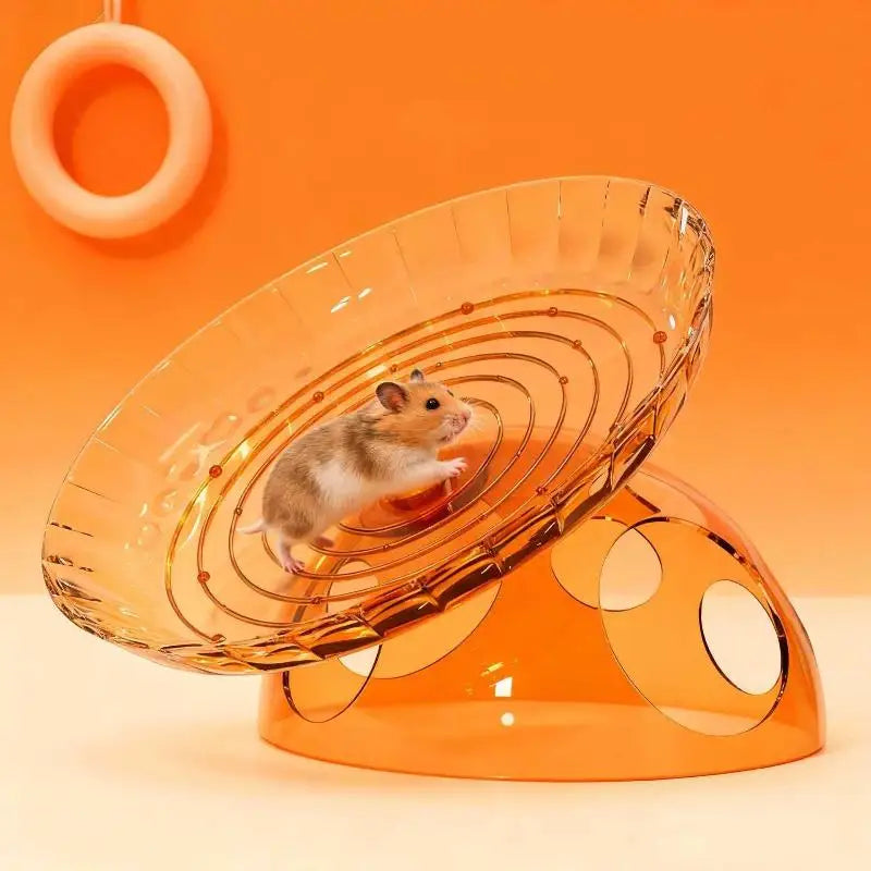Golden Bear Frisbee Running Wheel Toy Hamster Little Pet Supplies Qme A4