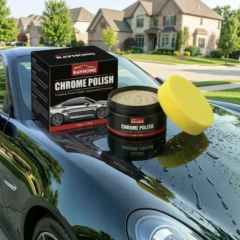 Car Chrome Polishing Care Agent Auto Paint Polish Paste Gloss Shine Qme