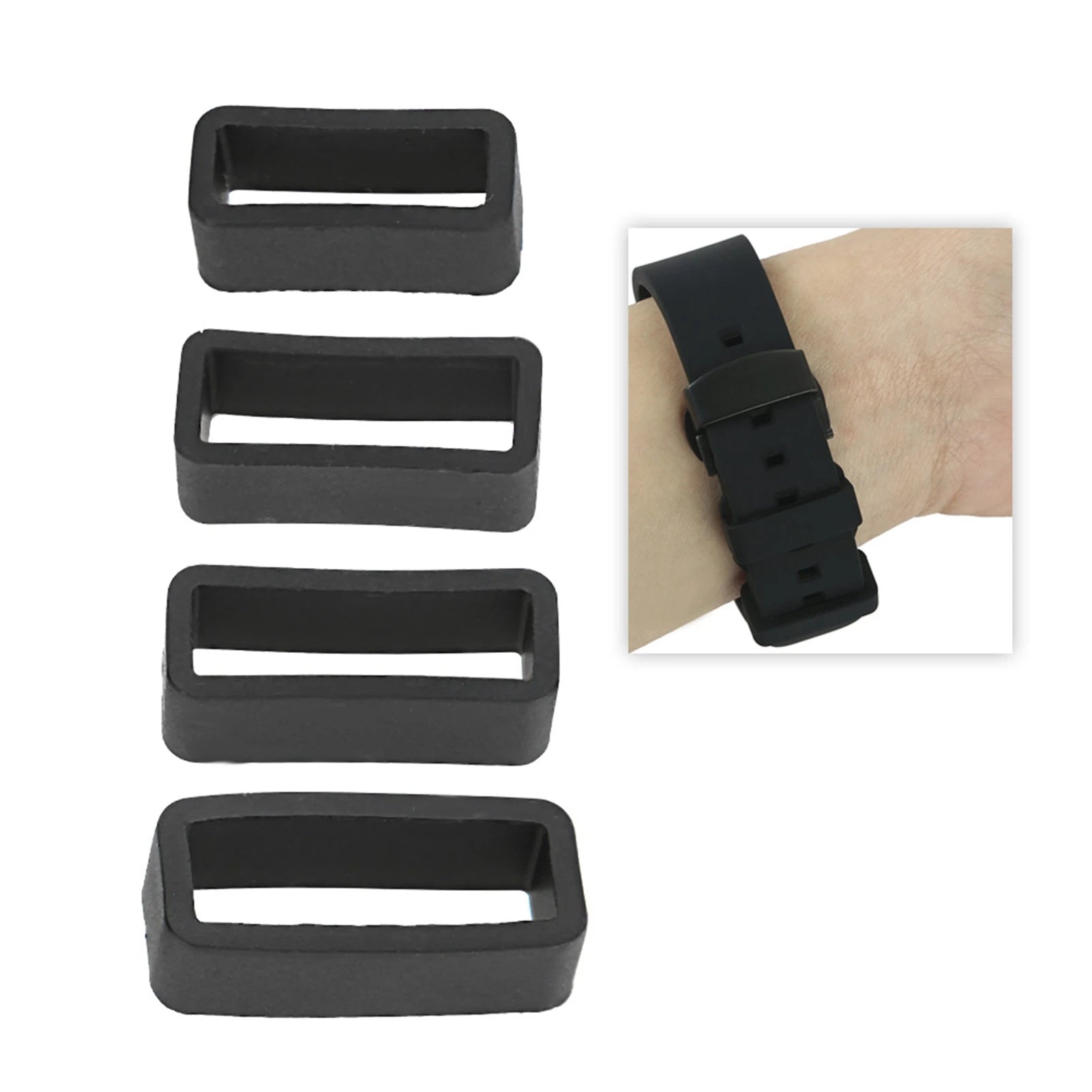 Watch Strap Buckles Replacement Silicone Watch Belt Safety Buckle Wristwatch Accessory for SWATCH Watch Silicone Buckles Qme