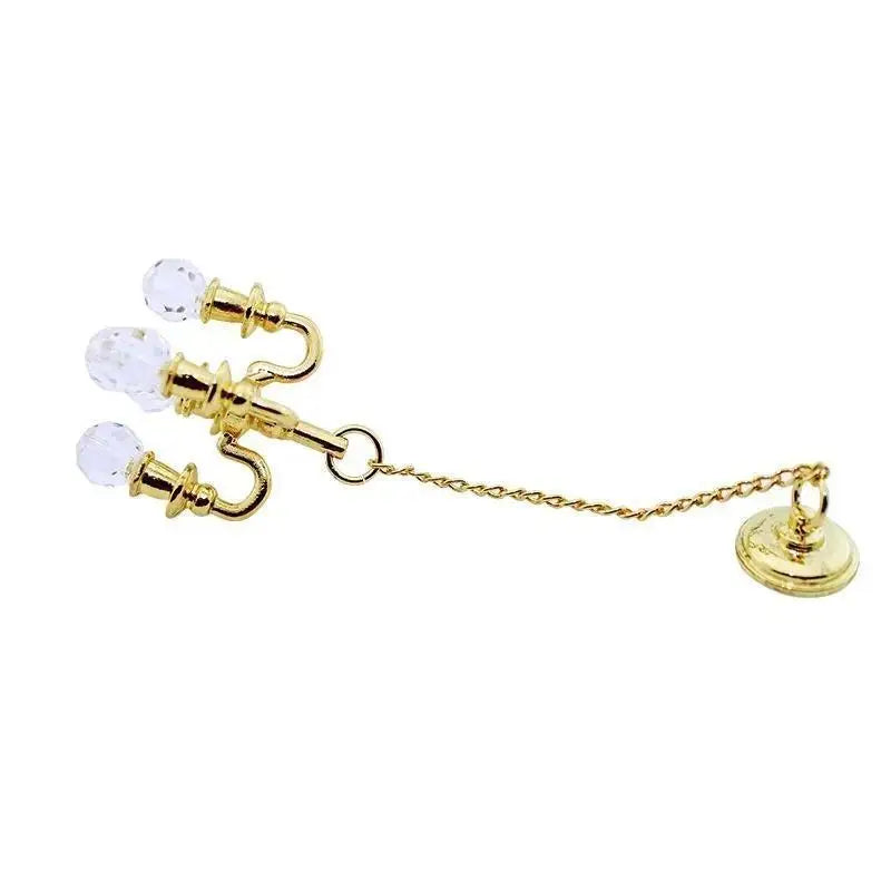 1:12 Scale Vintage Chandelier Mini Furniture Toy Play House Miniature Dollhouse Decoration Ceiling Light Model Doll Accessories Qme