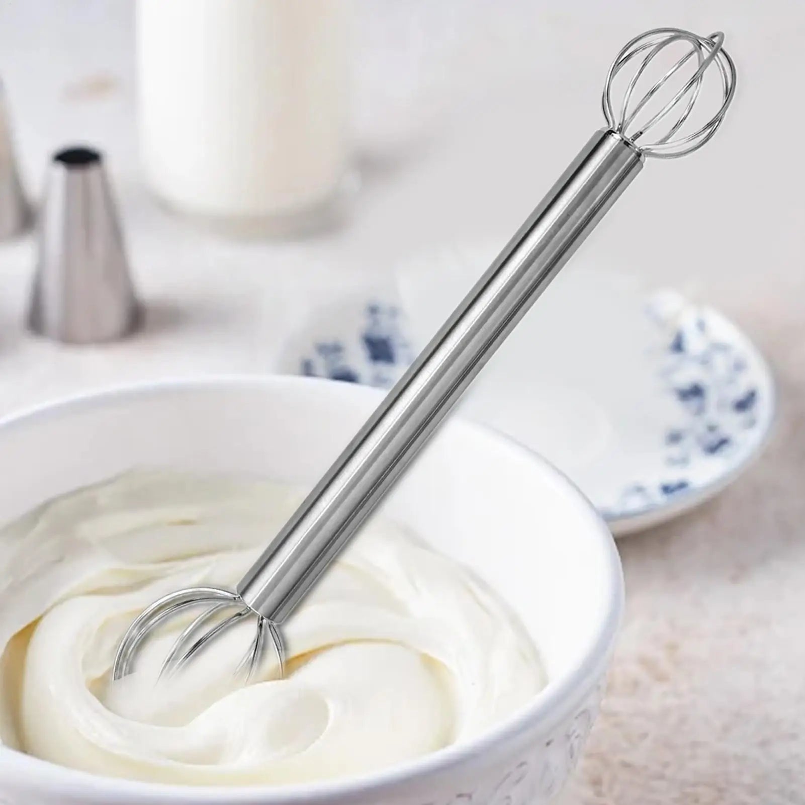 Cream Whipper Steel Handheld Miso Muddler Soup Sauce Japanese Food Qme