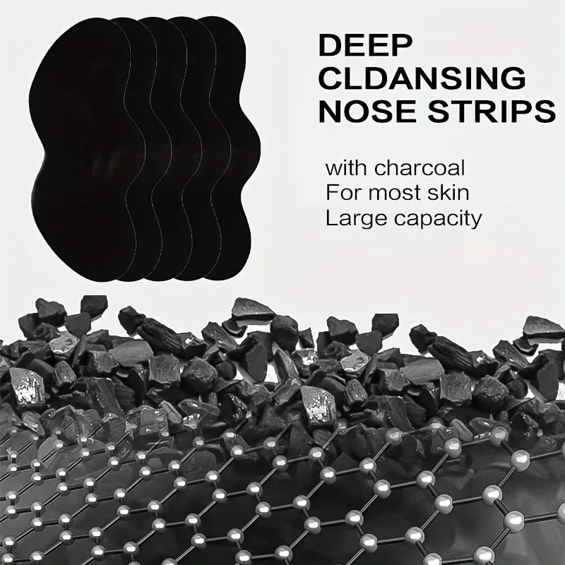 Deep Cleansing Nose Pores Blackheads Charcoal Powder Nose Cleaning Patch Oil Control Cleansing Facial Care Purifying Skincare Qme