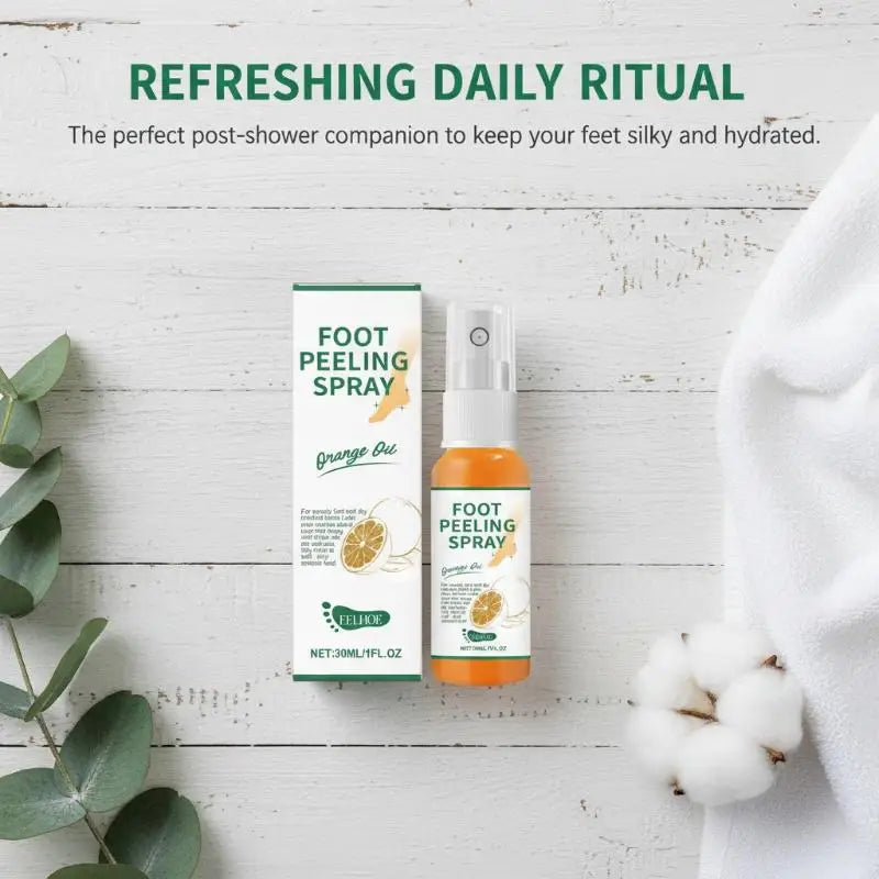 Exfoliating Foot Cream Dead Skin Removal Herbal Peeling Spray Heel Qme