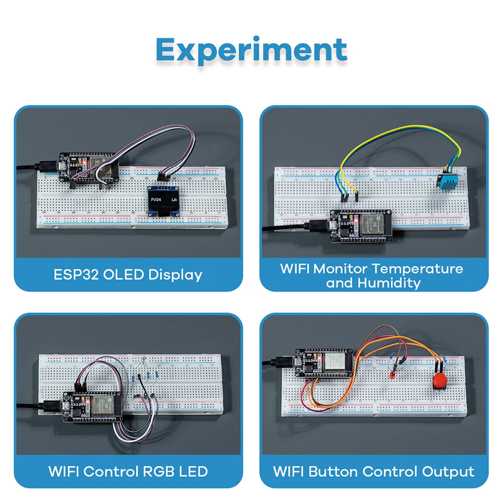 Project Learning Kit for ESP32 ESP-32S WIFI I OT Development Board Electronics Components Basic Starter Kit Photoresistor Module Qme