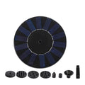 Solar Bird Bath Fountains With Colorful LED Lights 6 Nozzles 1500mAh Solar Water Fountain Outdoor For Patio Yard Outdoor Garden Qme Black China Mainland