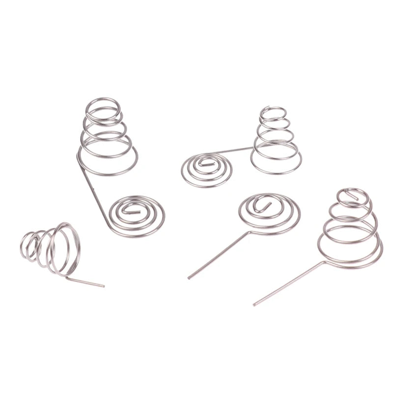 Nickel Wire AAA Battery Springs 5 Coil Contact Plate Positive Qme