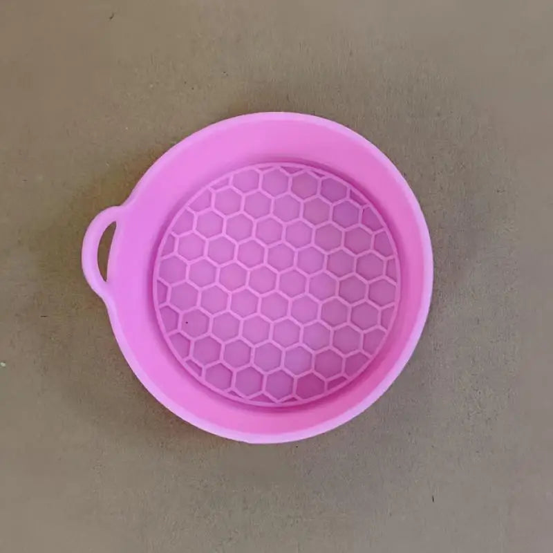 Anti-slip Coaster Car Stable Food Grade Silicone Gel Drink Holder Pad Qme Pink