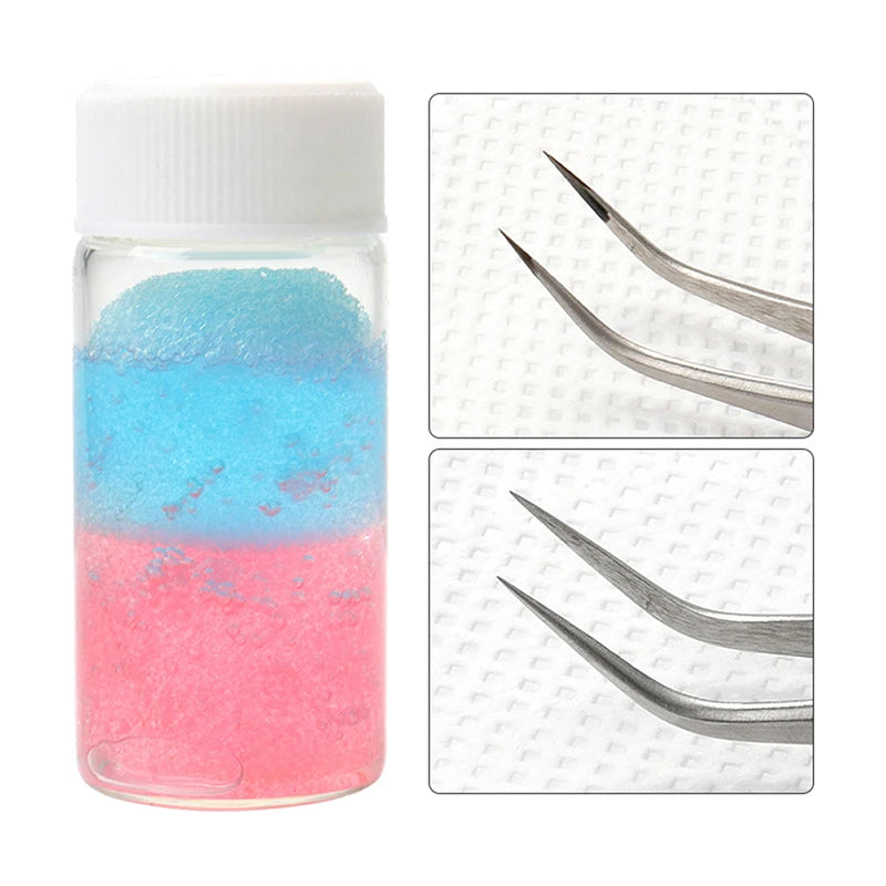 Eyelashes Tweezers Cleaner Lash Glue Extension Supplies Cleaning Qme