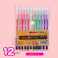 Glitter Gel Pen 6 12 18 Colors Bright Quick Dry Ink Student Qme A1