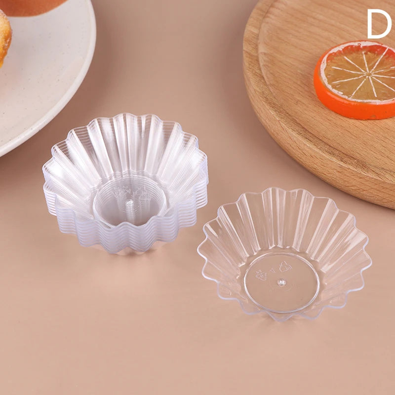 Transparent Plastic Dessert Container Pastry Tool Mini Appetizer Qme D
