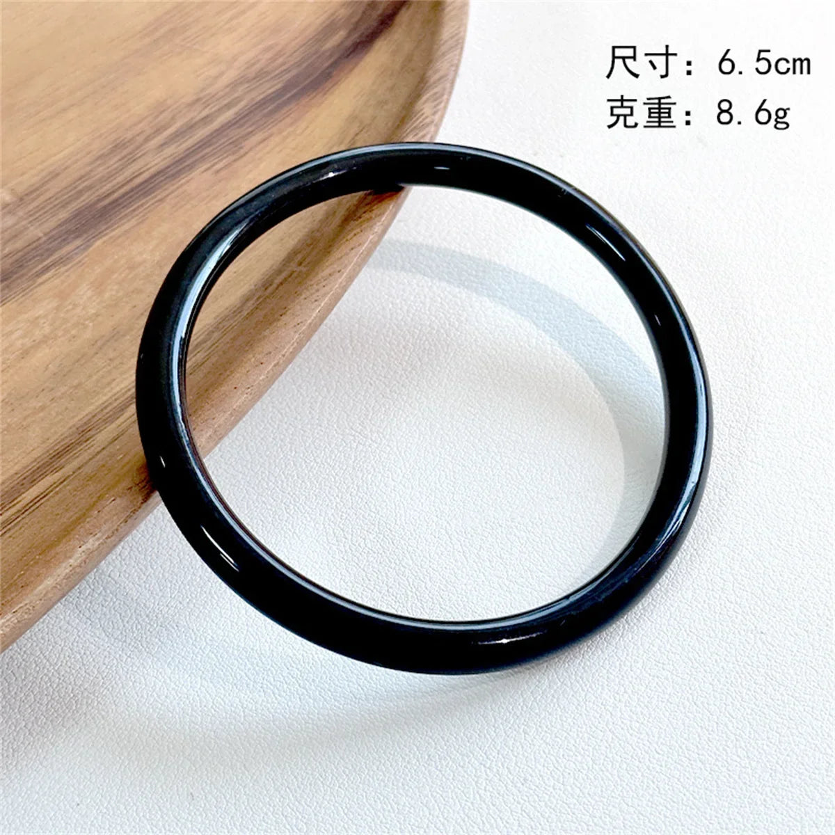 Colorful Fine Acrylic Resin Geometric Round Thin Bracelet Vintage Transparent Shiny Geometry Round Bangle For Women Jewelry Girl Qme hei 65mm