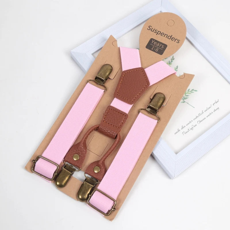 New Suspenders for Children Pants Apparel Kids Suspender Boys Girls Shirt Dress Wedding Party Clip-on Adjustable Y-back Braces Qme A-13