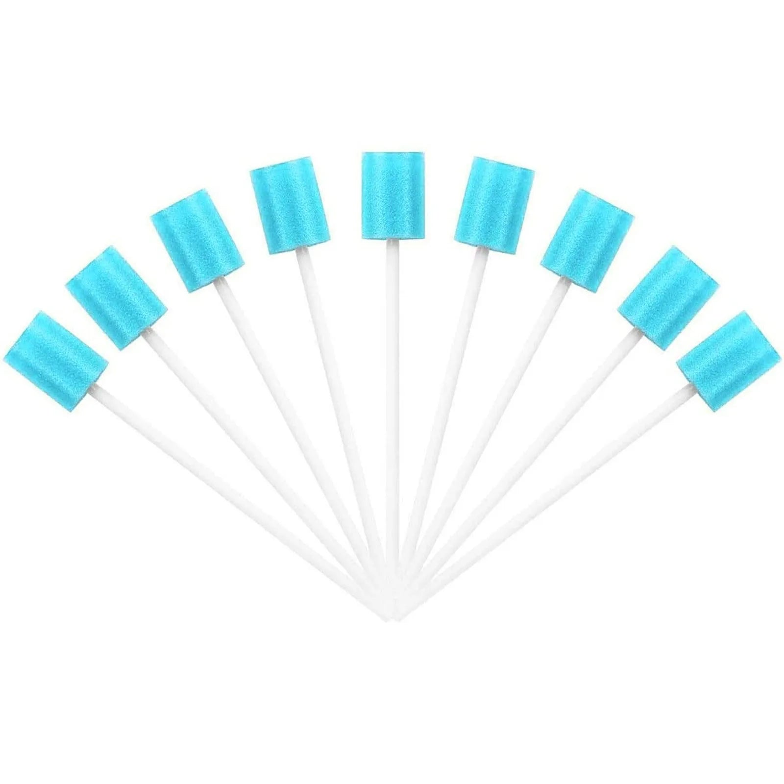 Pack Of 100 Disposable Oral Care Sticks Tooth Cleaning Mouth Swabs With Stick Sponge Head Multiuse Pet Cleaning Tool Qme