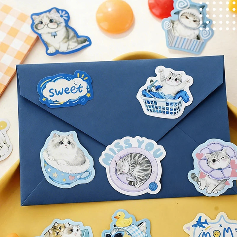 3 Bags Pet Party Sticker Pack, Cute Pet Poses for Various Scenes, Fit for Multiple Journal Styles, Versatile High-Value Sticker Qme