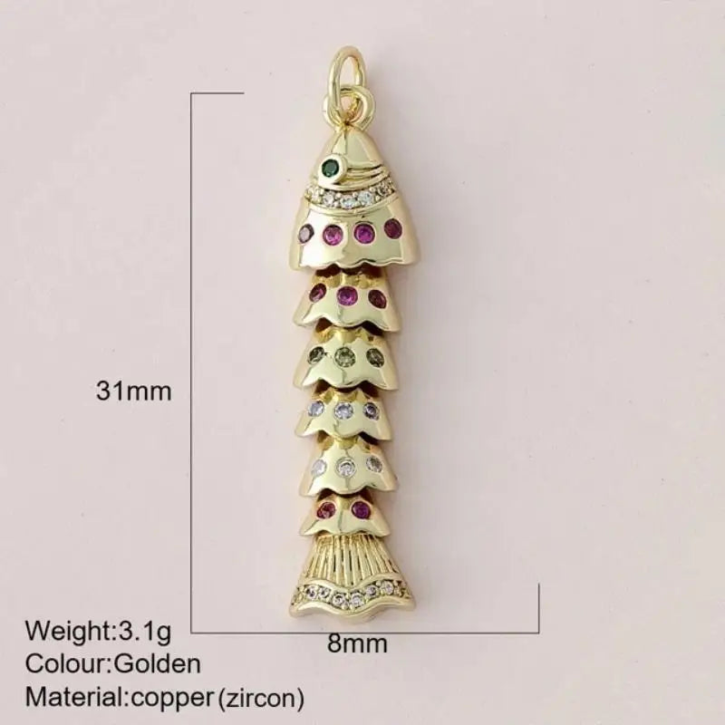 Fashion Cute Colored Enamel Fish Charms For Jewelry Making Supplies Bohemian Animal DIY Earring Bracelet Necklace Accessories Qme A13