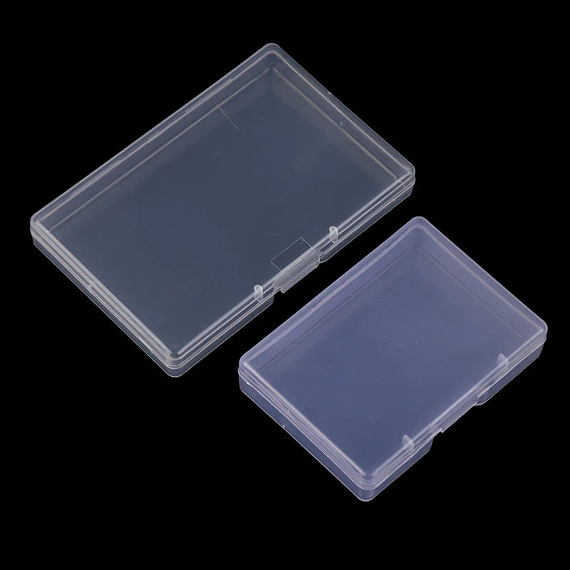 Transparent Rectangular Plastic Box Translucent Durable Dustproof Qme