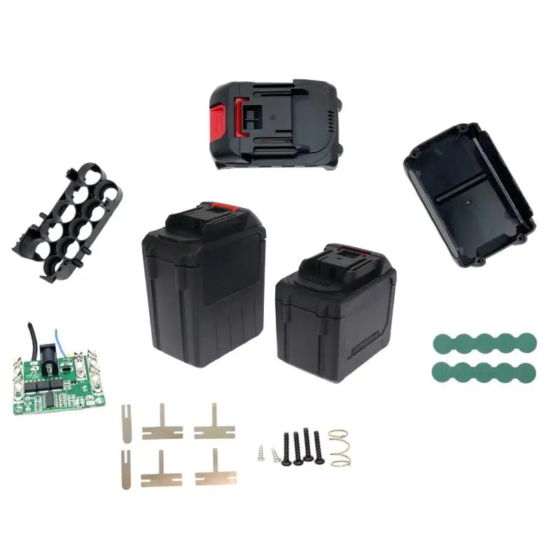 Battery Case 21V Lithium Ion Circuit Board Sturdy Socket DIY Electric Qme
