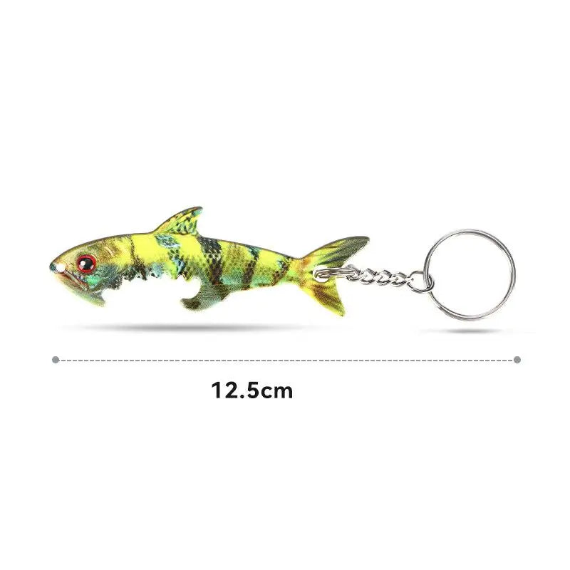Zinc Alloy Fish Shaped Bottle Opener Keychain Lifelike Look Sturdy Qme E