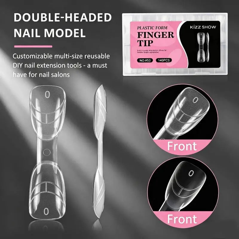 Nail Dual Forms Fast Extension 1 Crystal Armor Mold Salon Qme