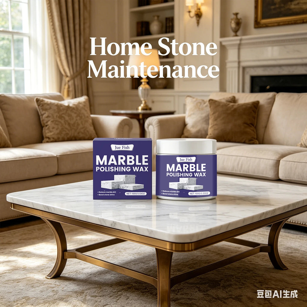 Marble Polishing Wax Cleaning Stains Reduce Dirt Buildup Enhance Surface Shine & Gloss Protection Marble Tile Daily Maintenance Qme