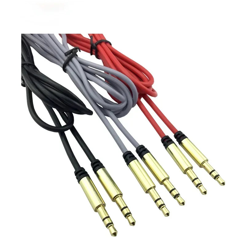 Cable 3.5mm Jack New 3.5mm Male To Male Car Aux Auxiliary Cord Stereo Audio Cable Wire for Phone IPod Mp3 Qme