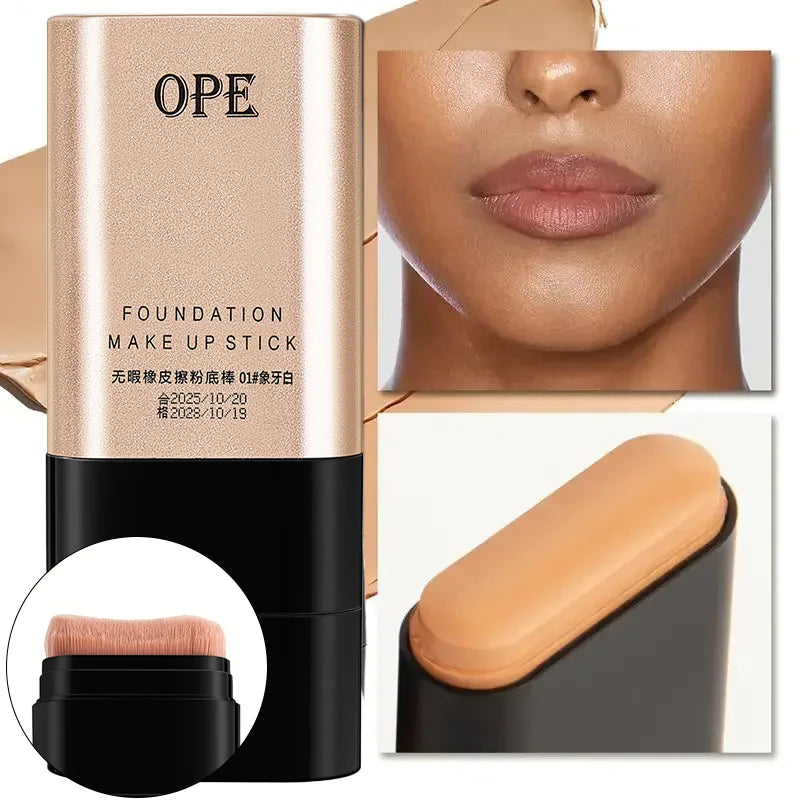 OPE Portable Foundation Stick Dual-ended Brush Hydrating Dewy Finish Qme